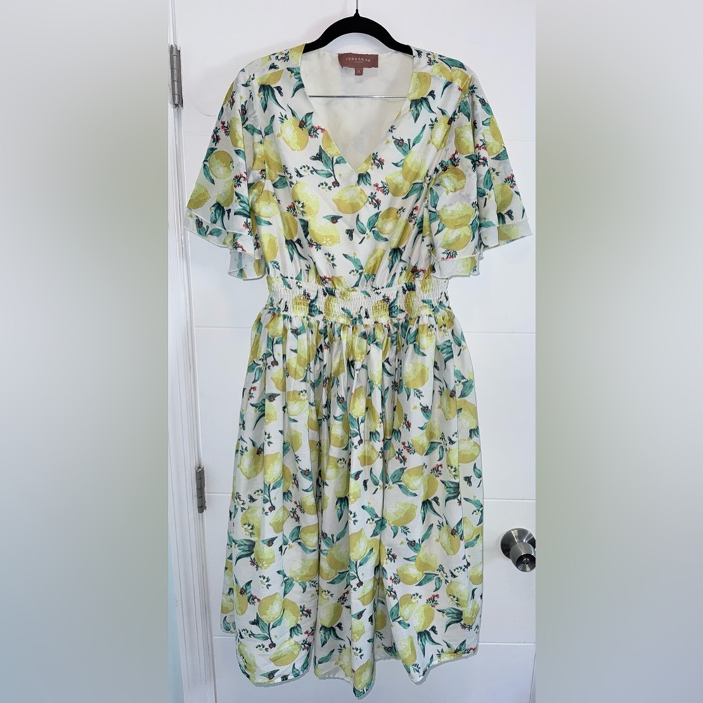 JessaKae Lemon Limon Midi Dress XL - Picture 4 of 7